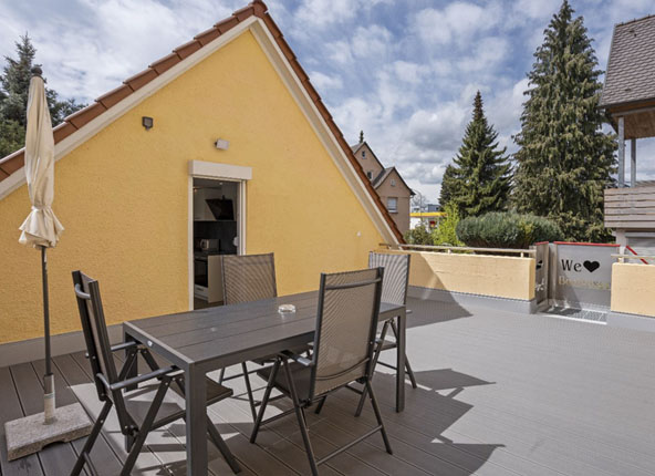 Bild der Terrasse